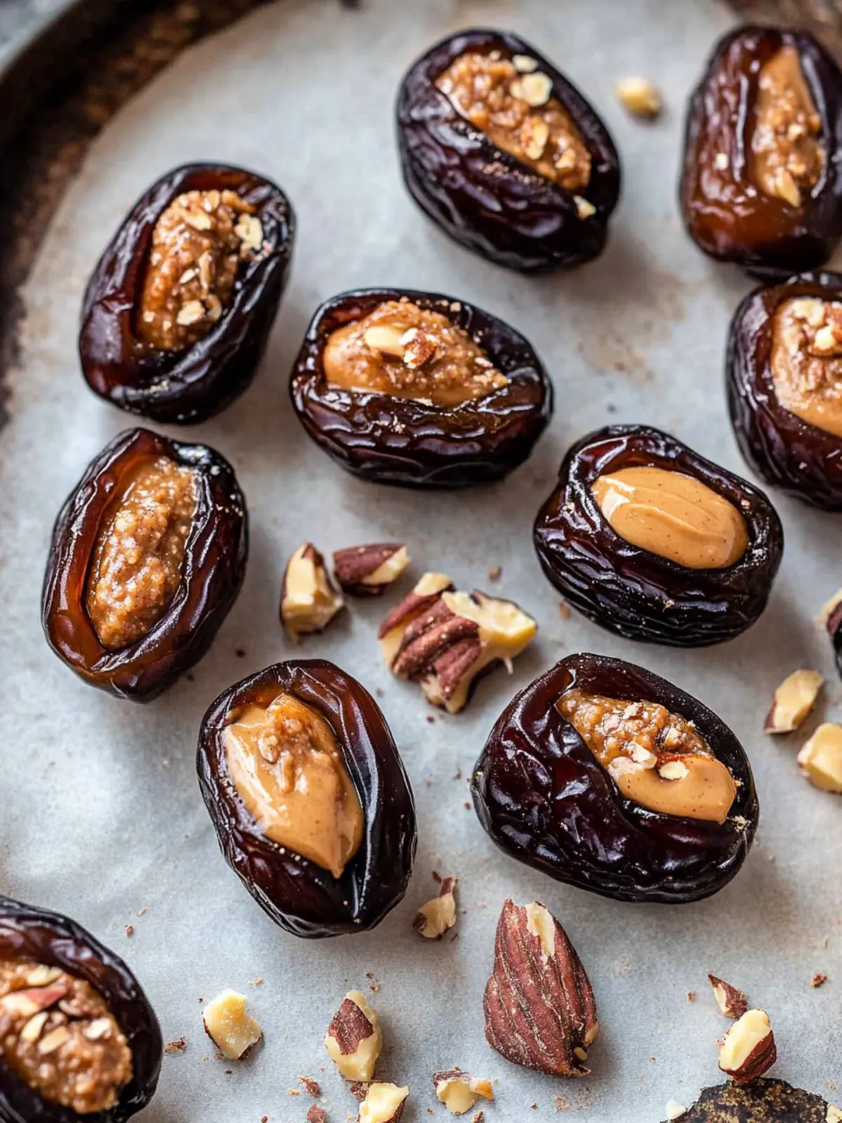 Stuffed Dates with Peanut Butter & Chocolate