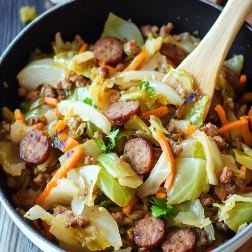 Cabbage and Sausage Skillet