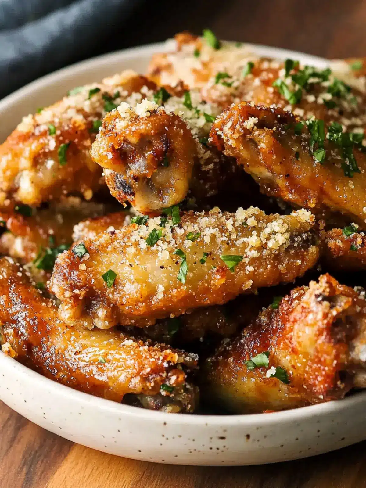 Air Fryer Garlic Parmesan Wings