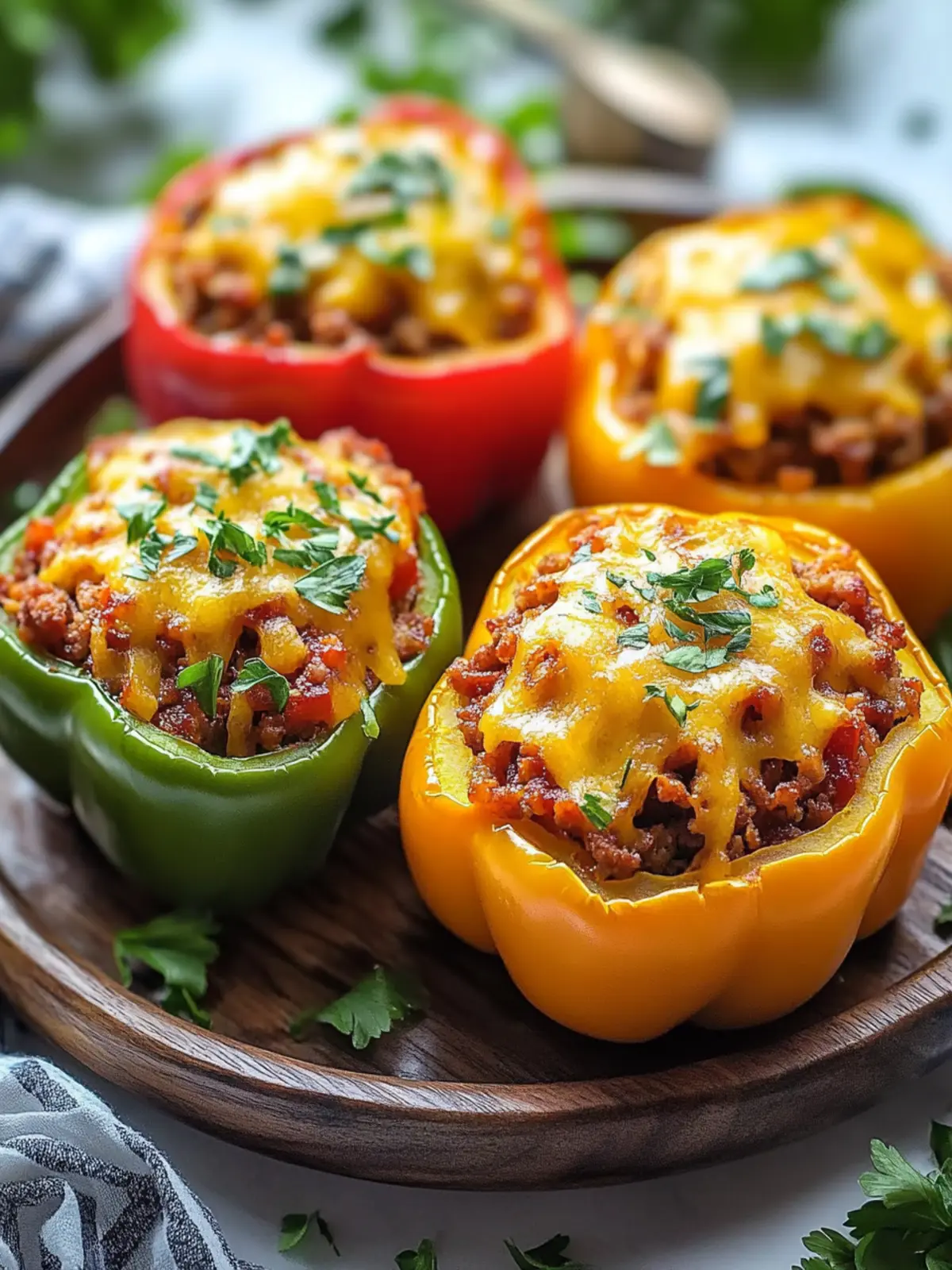 Best BBQ Stuffed Bell Peppers