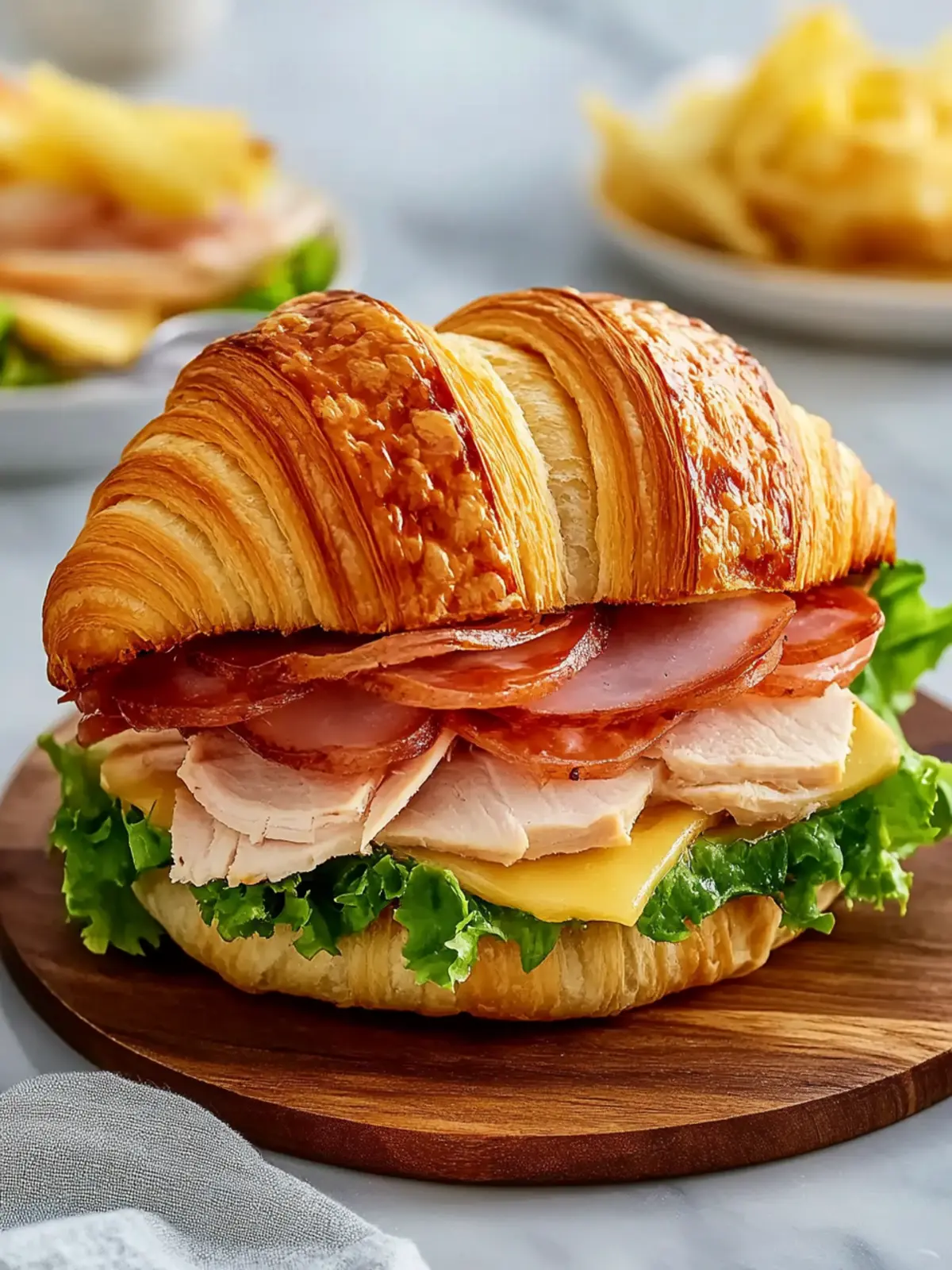 Classic Turkey Croissant Sandwich