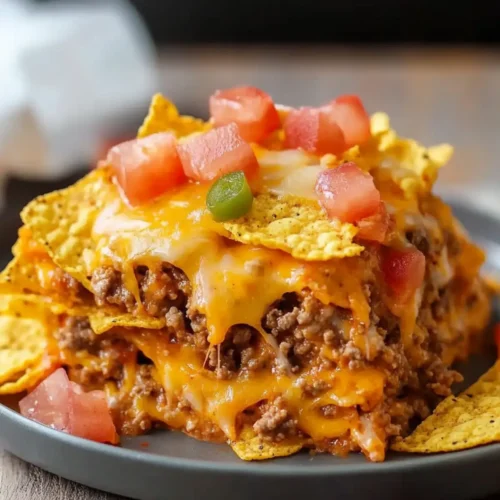 Doritos Taco Casserole with Ground Beef