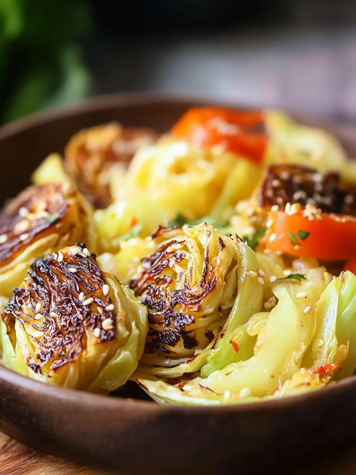 Roasted Cabbage Wedges
