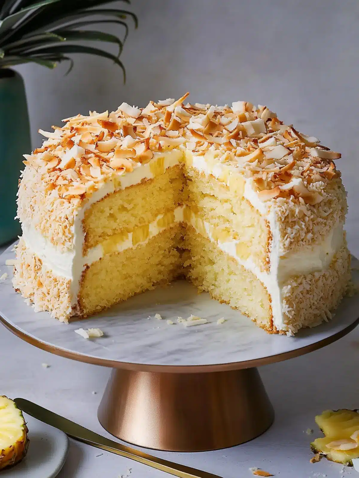 Pineapple Coconut Cake