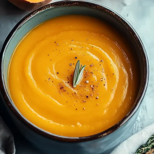 Velvety Butternut Squash Sweet Potato Soup