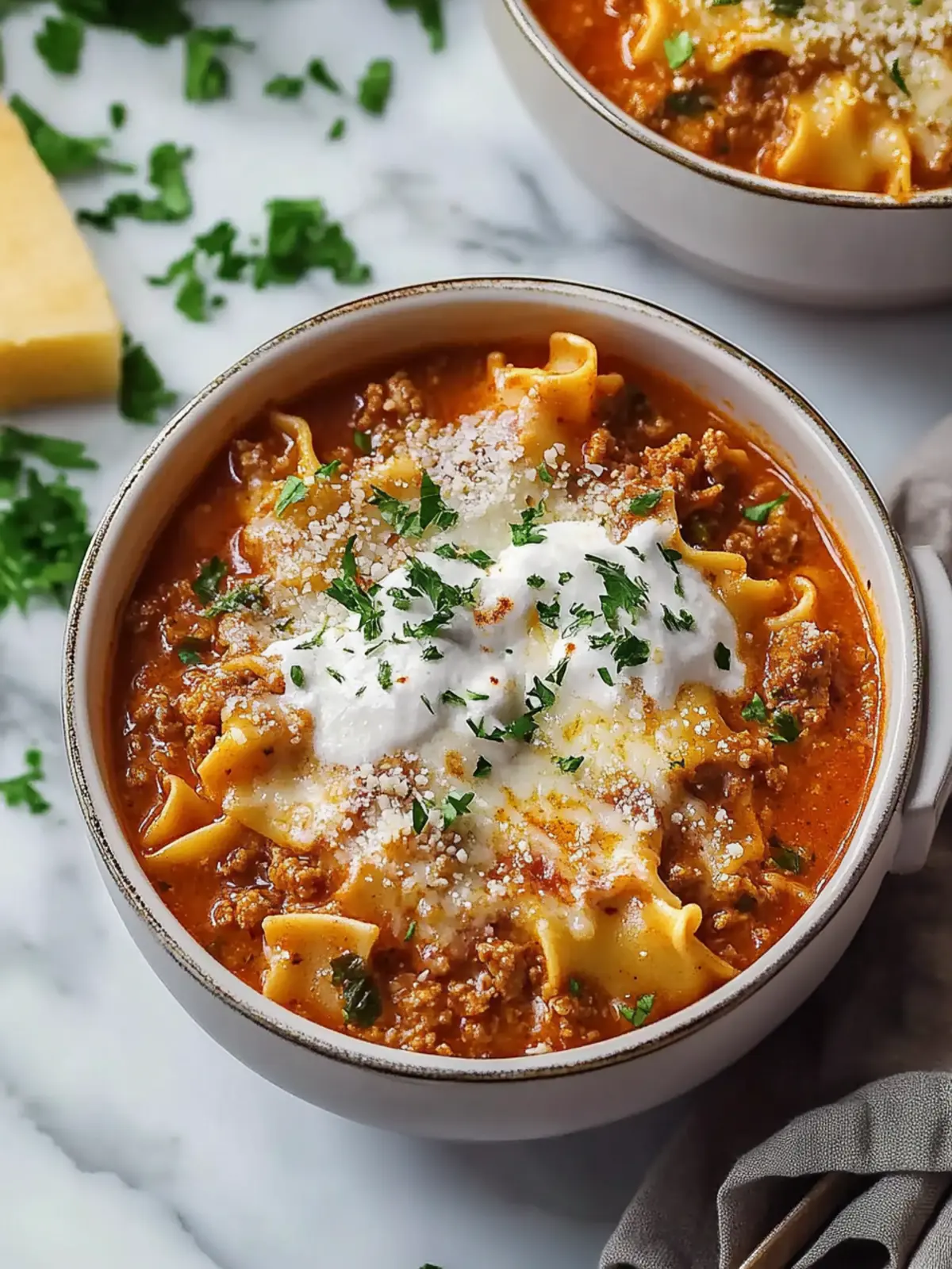 Cozy Instant Pot Lasagna Soup