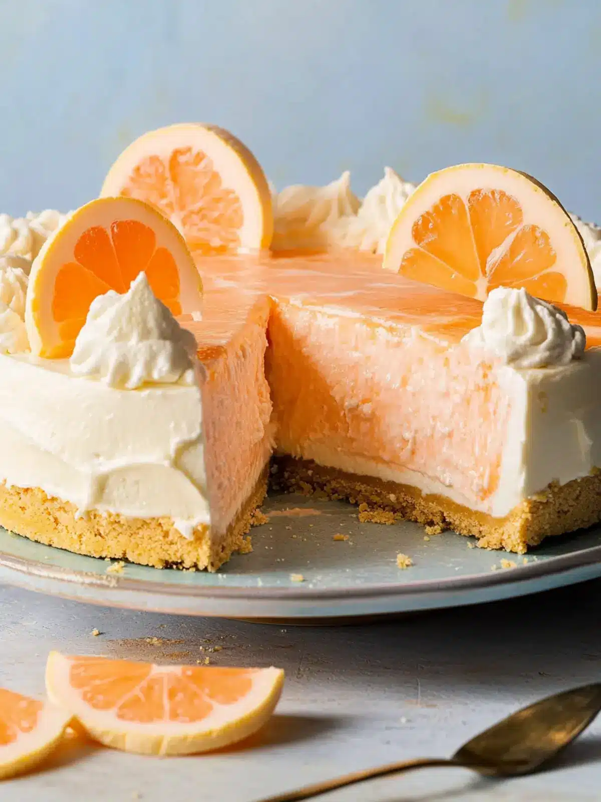 No-Bake Creamsicle Cheesecake