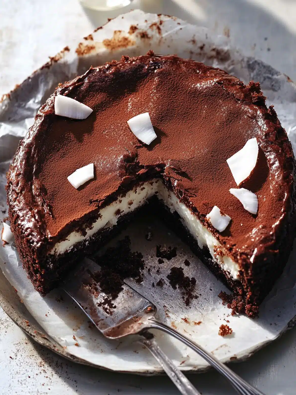 Flourless Chocolate Coconut Cake