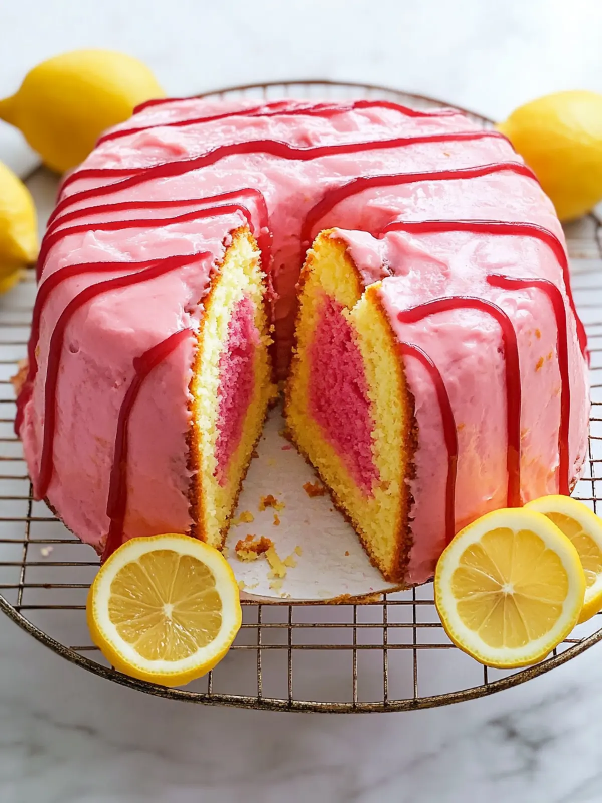 Pink Lemonade Pound Cake