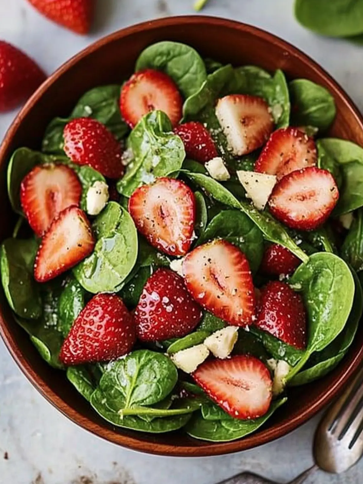 strawberry spinach salad