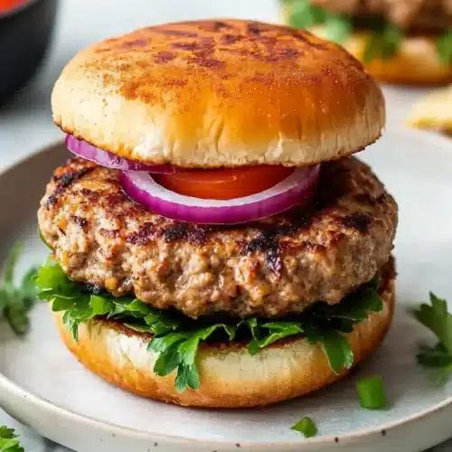 20-Minute Air Fryer Ground Turkey Burgers
