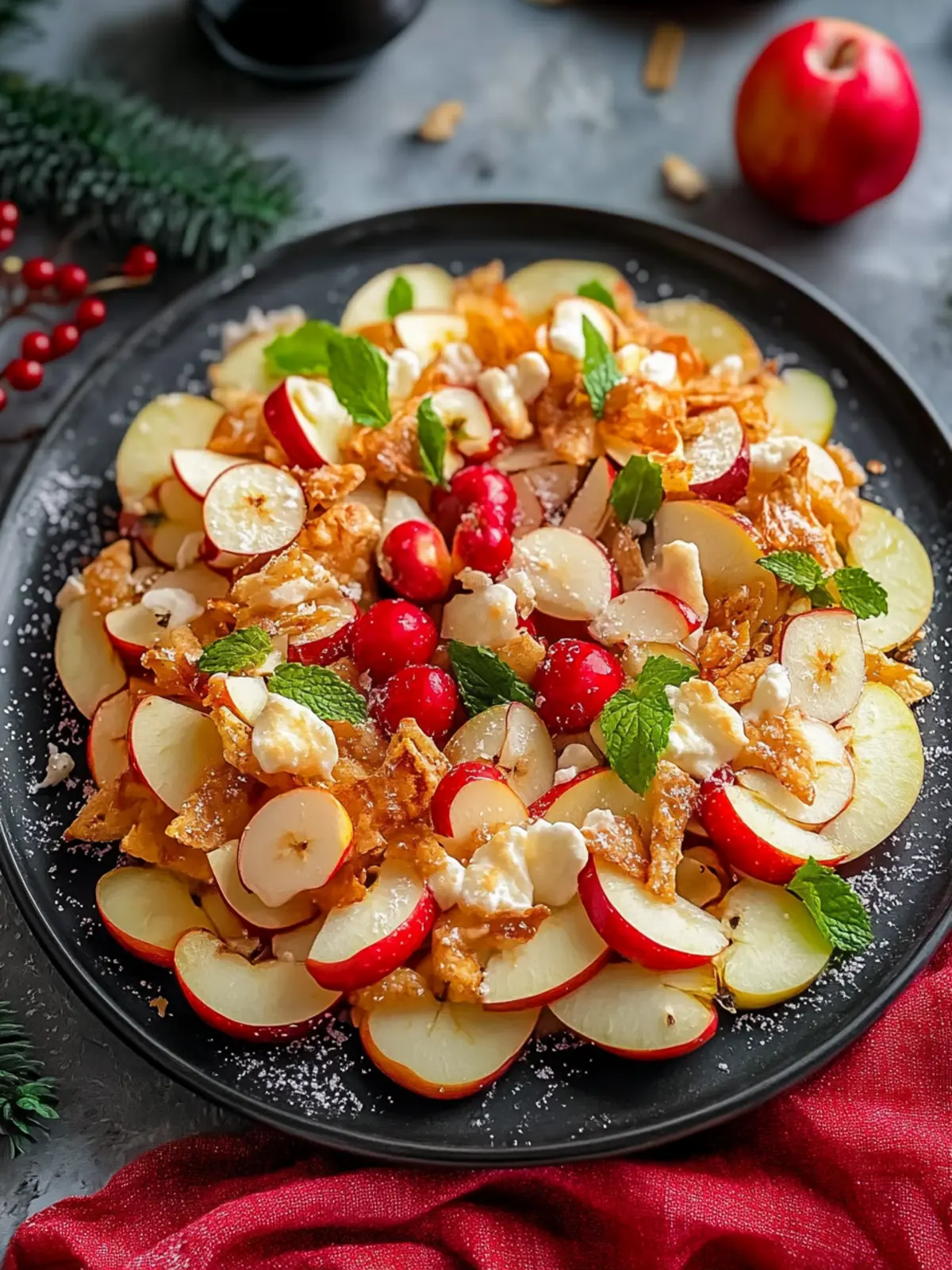 Delicious Christmas Apple Nachos for a Festive Treat