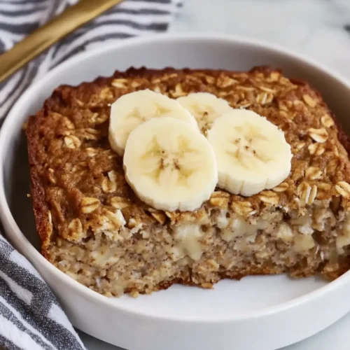 Banana Bread Baked Oatmeal