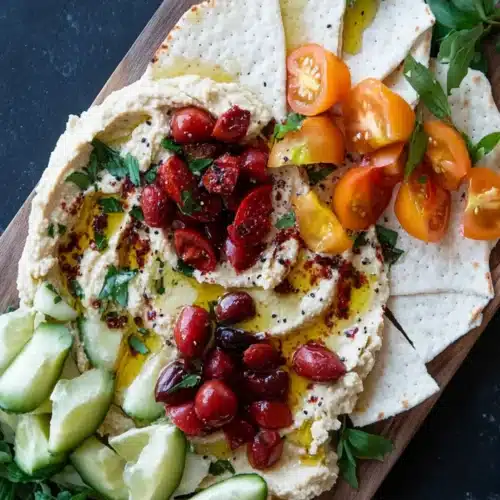 Mediterranean Hummus Board