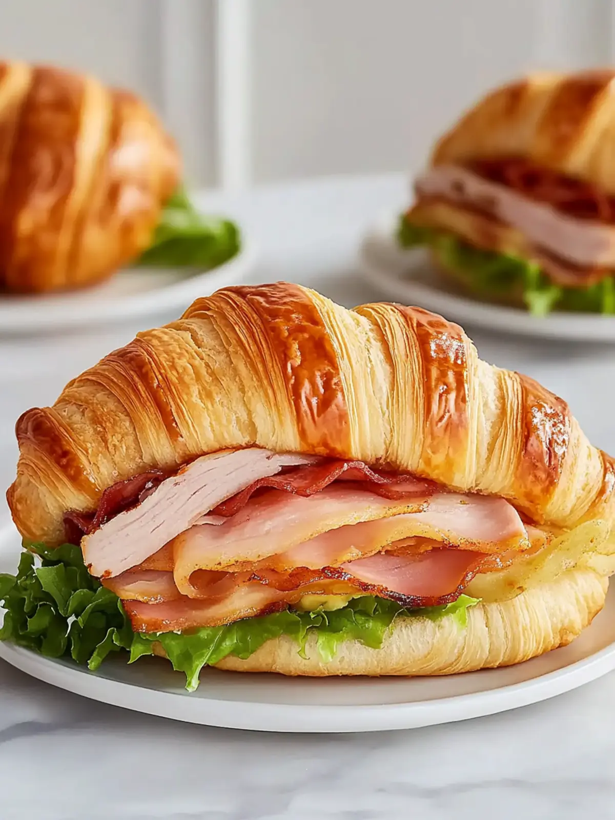 Savory Classic Turkey Croissant Sandwich in Just 10 Minutes