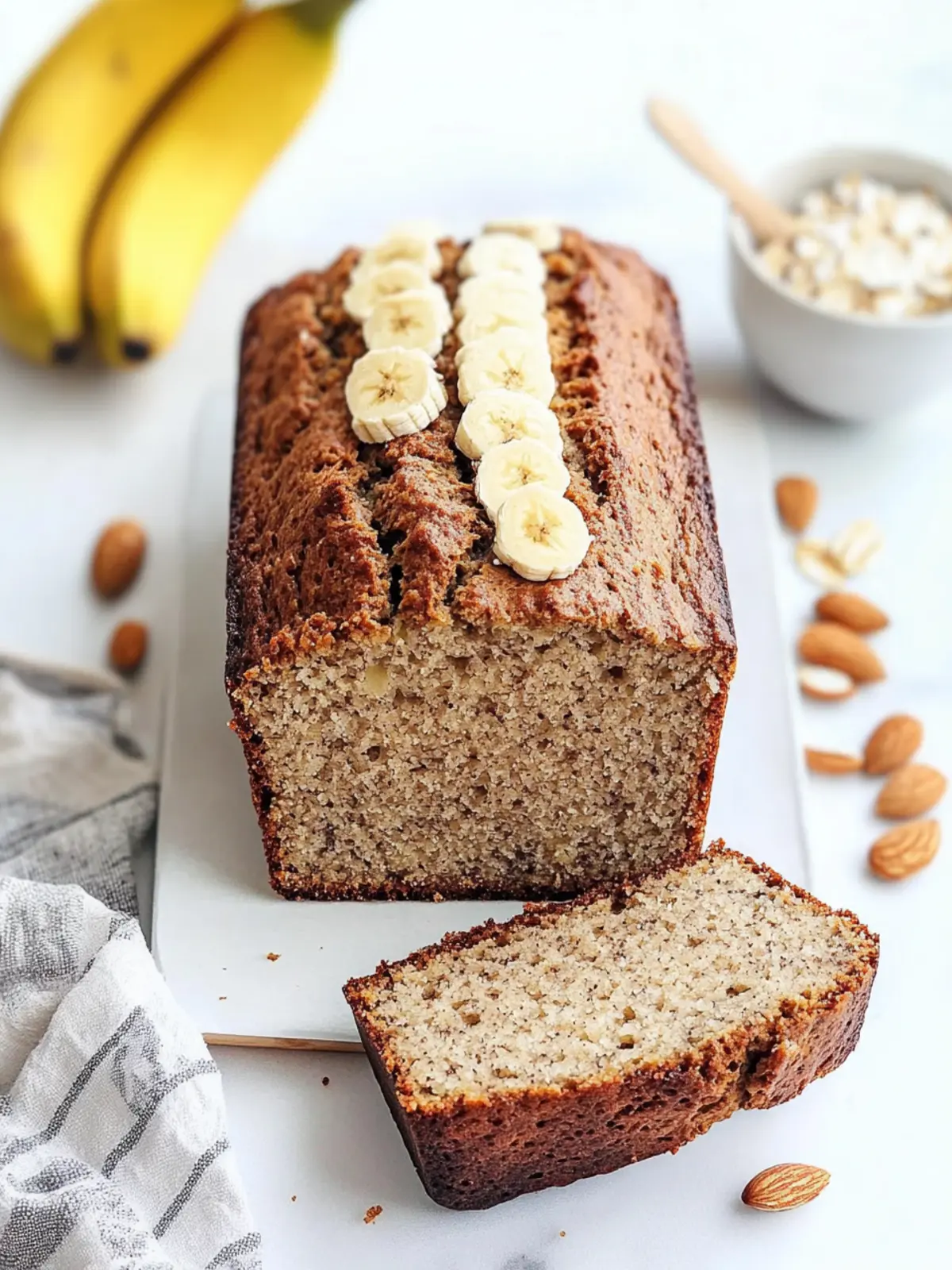 Gluten-Free Banana Bread (almond/oat flour)