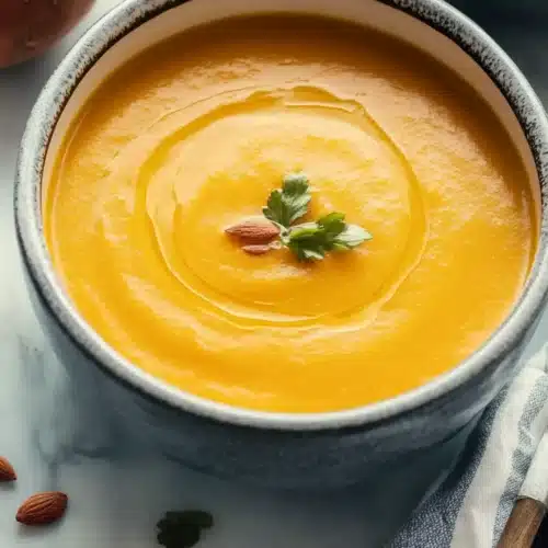 Velvety Butternut Squash Sweet Potato Soup