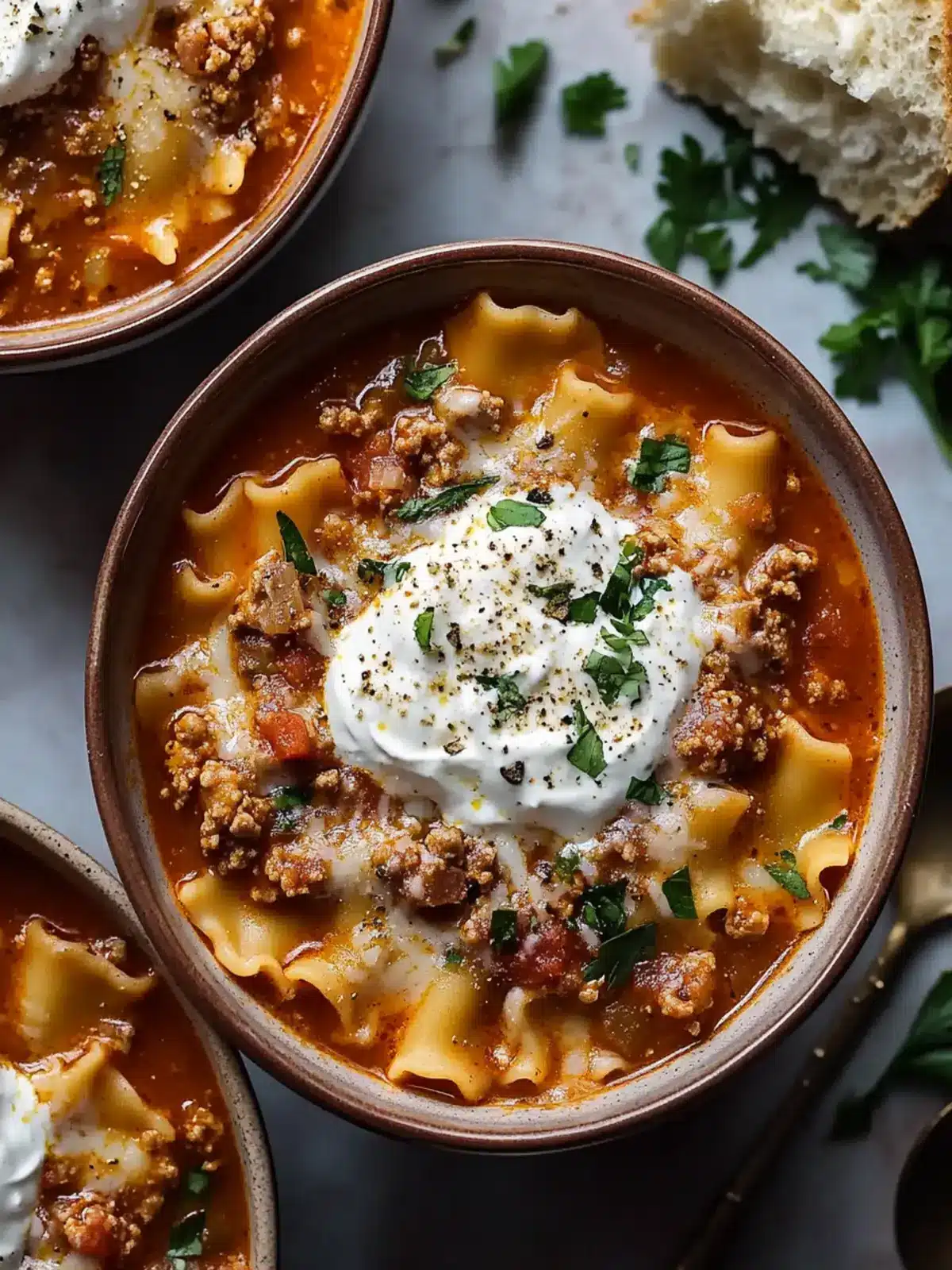 Cozy Instant Pot Lasagna Soup