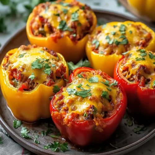 Best BBQ Stuffed Bell Peppers