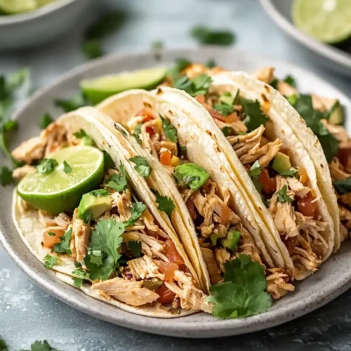Best Healthy Crockpot Chicken Tacos