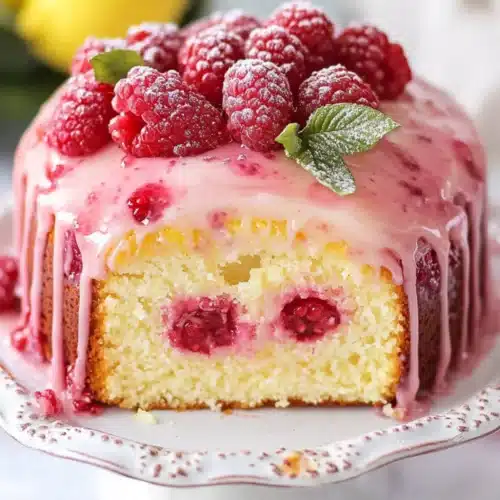 Lemon Raspberry Yogurt Cake