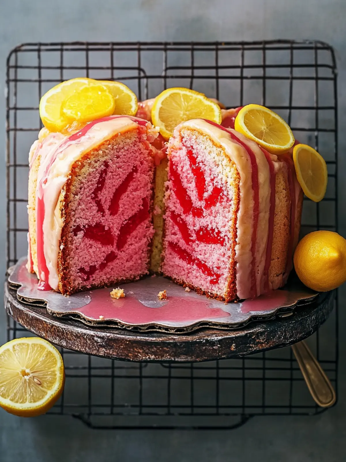 Pink Lemonade Pound Cake