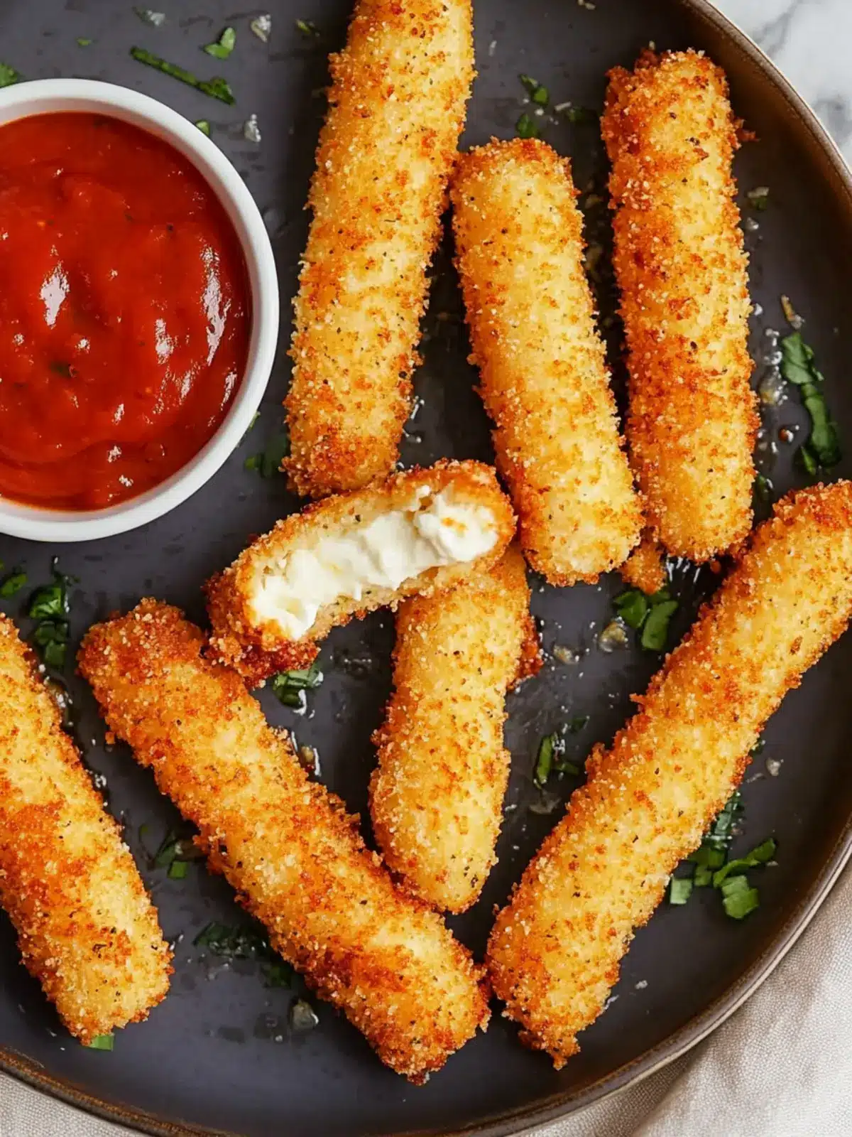 Air Fryer Mozzarella Sticks