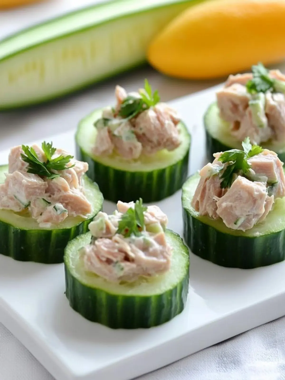 Tuna Salad Cucumber Cups: Refreshing Bites for Any Occasion