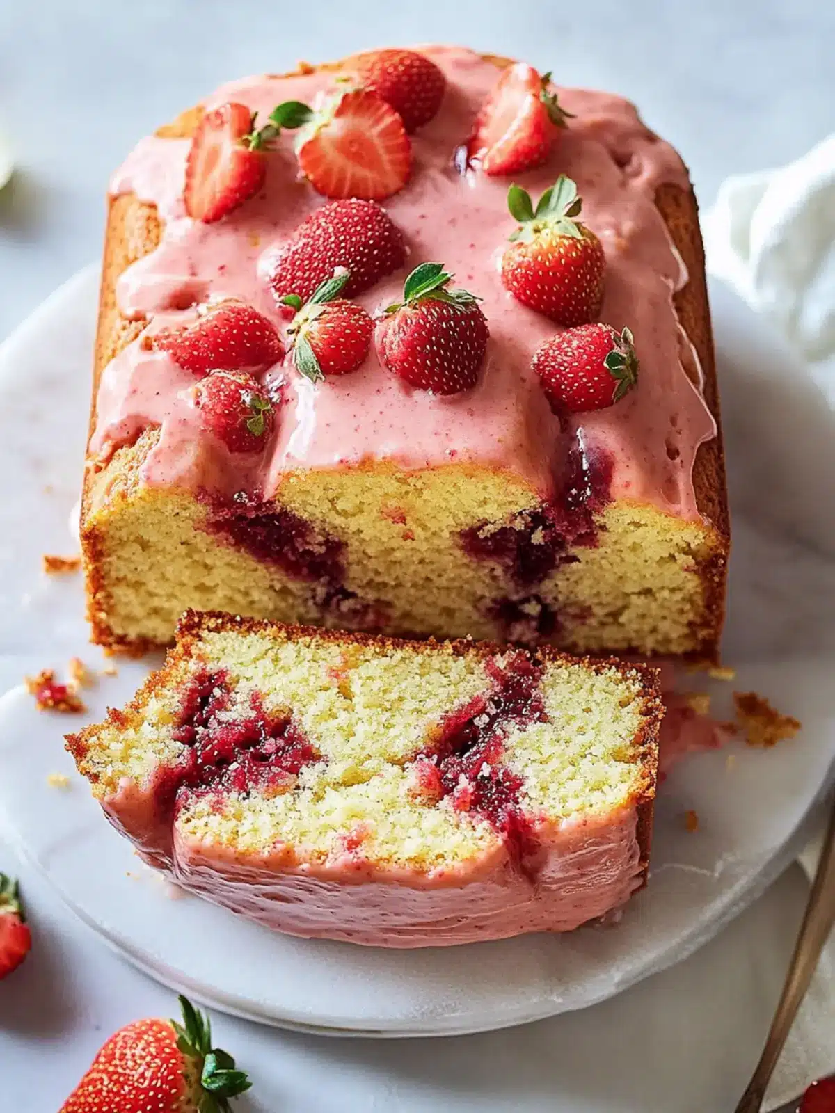 Strawberry Pound Cake