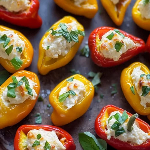 Cream Cheese Stuffed Mini Peppers