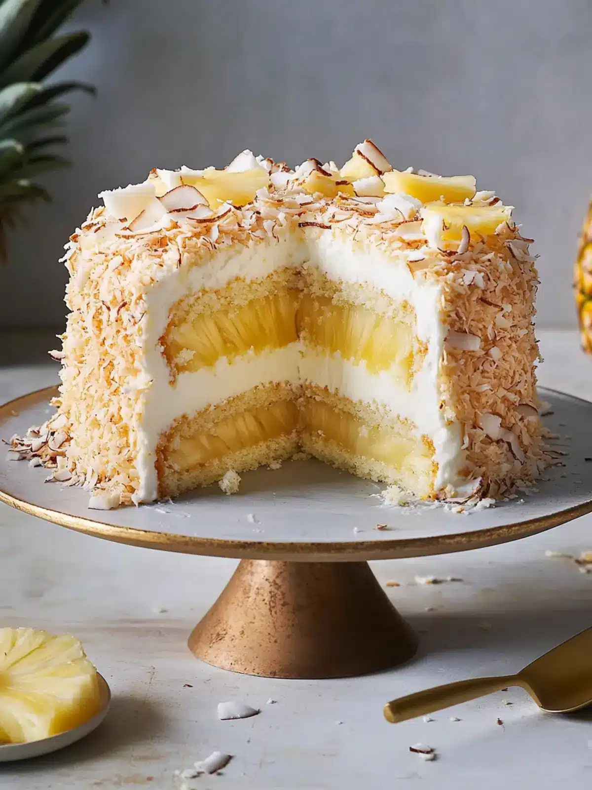 Pineapple Coconut Cake