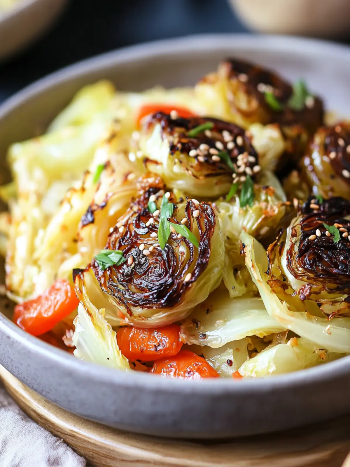 Roasted Cabbage Wedges