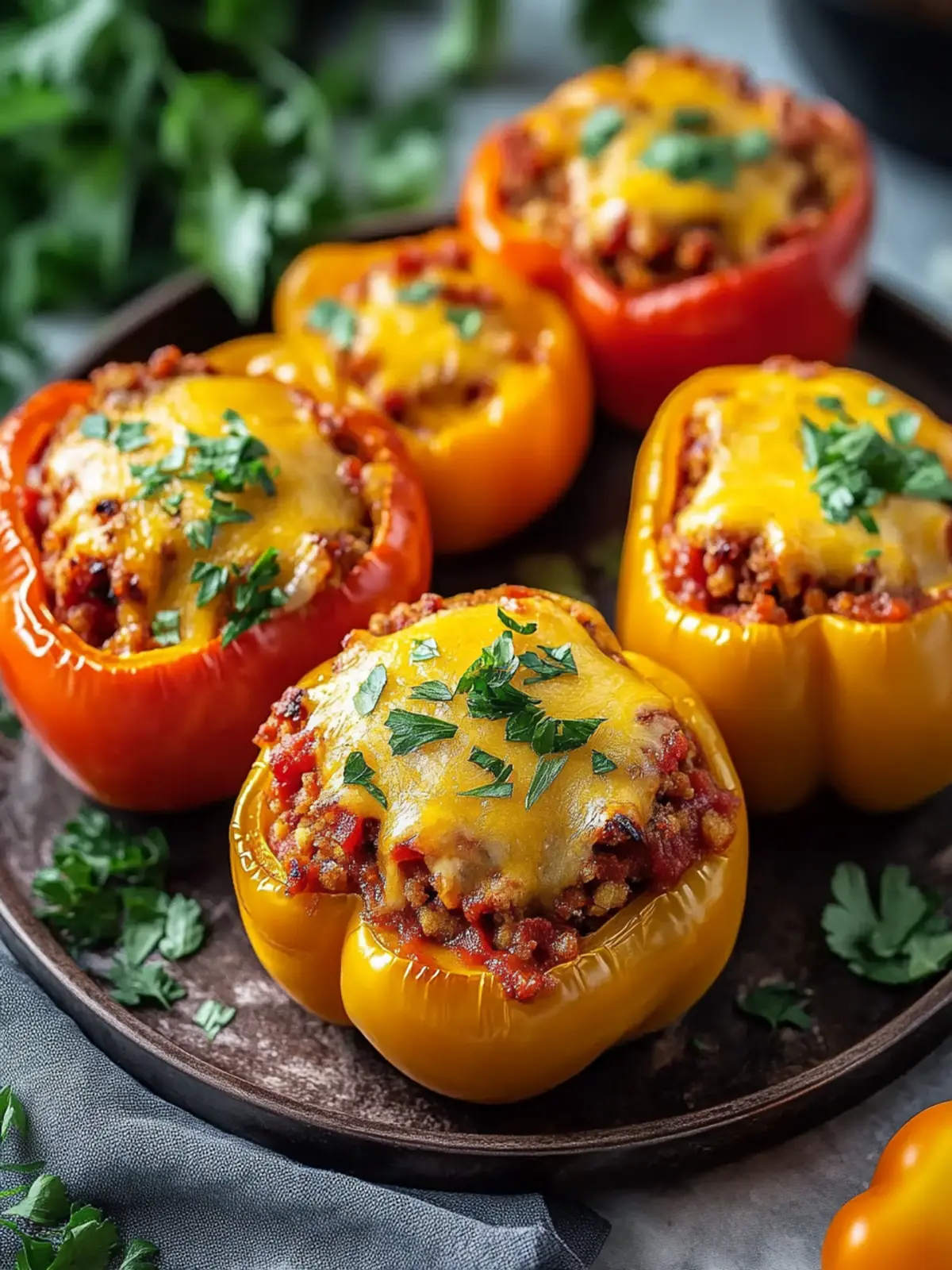 Best BBQ Stuffed Bell Peppers
