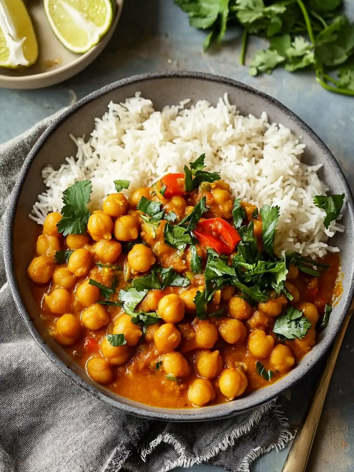 Creamy Chickpea Curry Recipe with a Coconut Twist