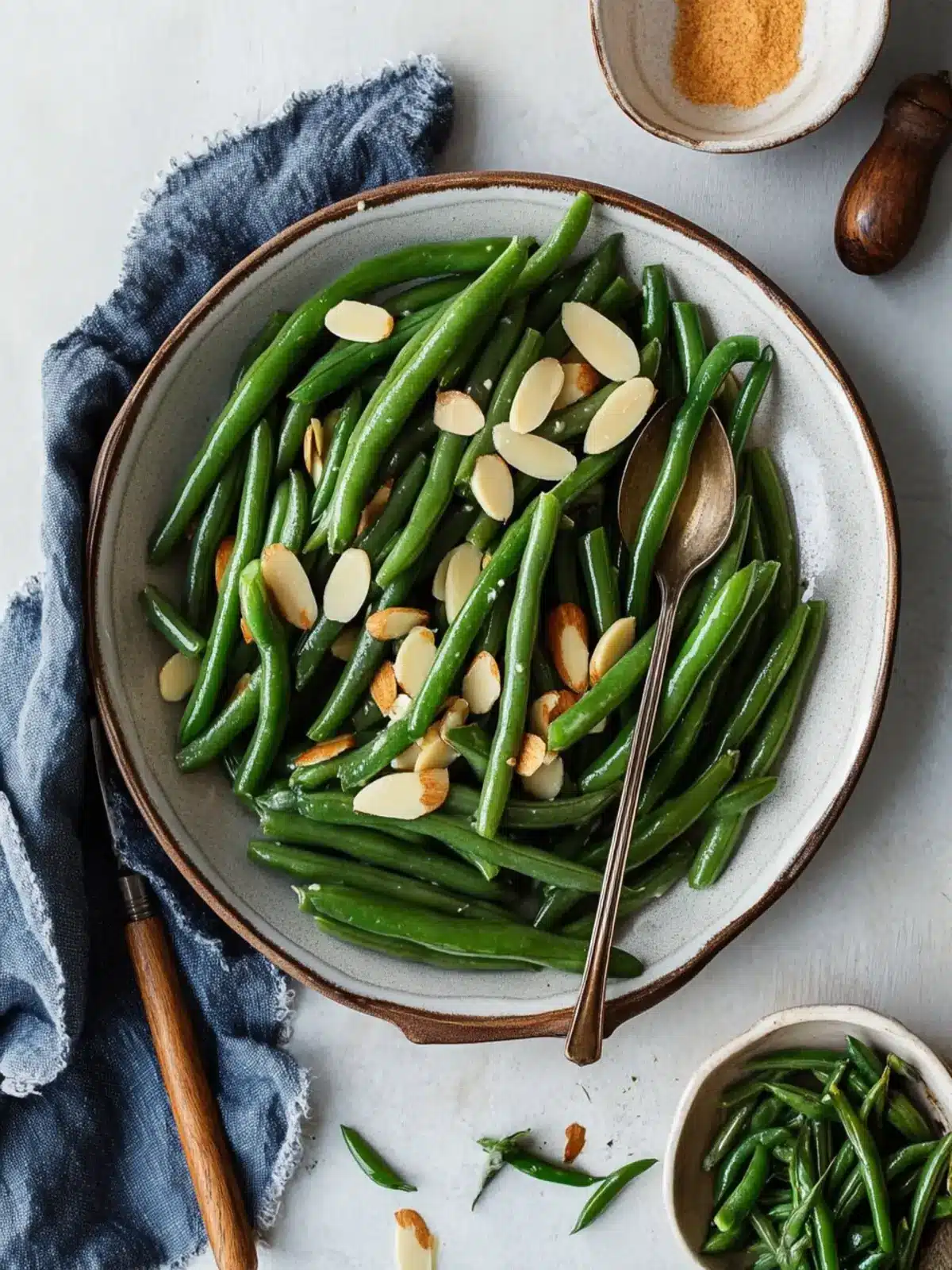 green beans almondine