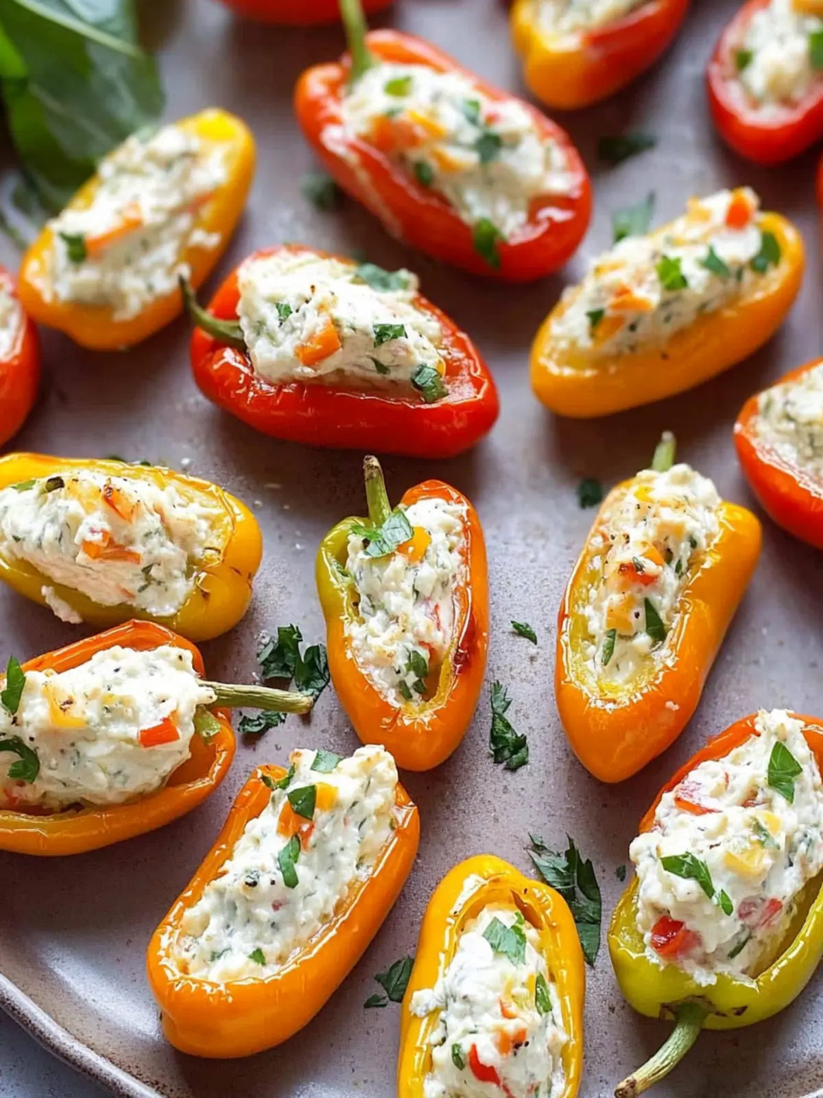 Cream Cheese Stuffed Mini Peppers