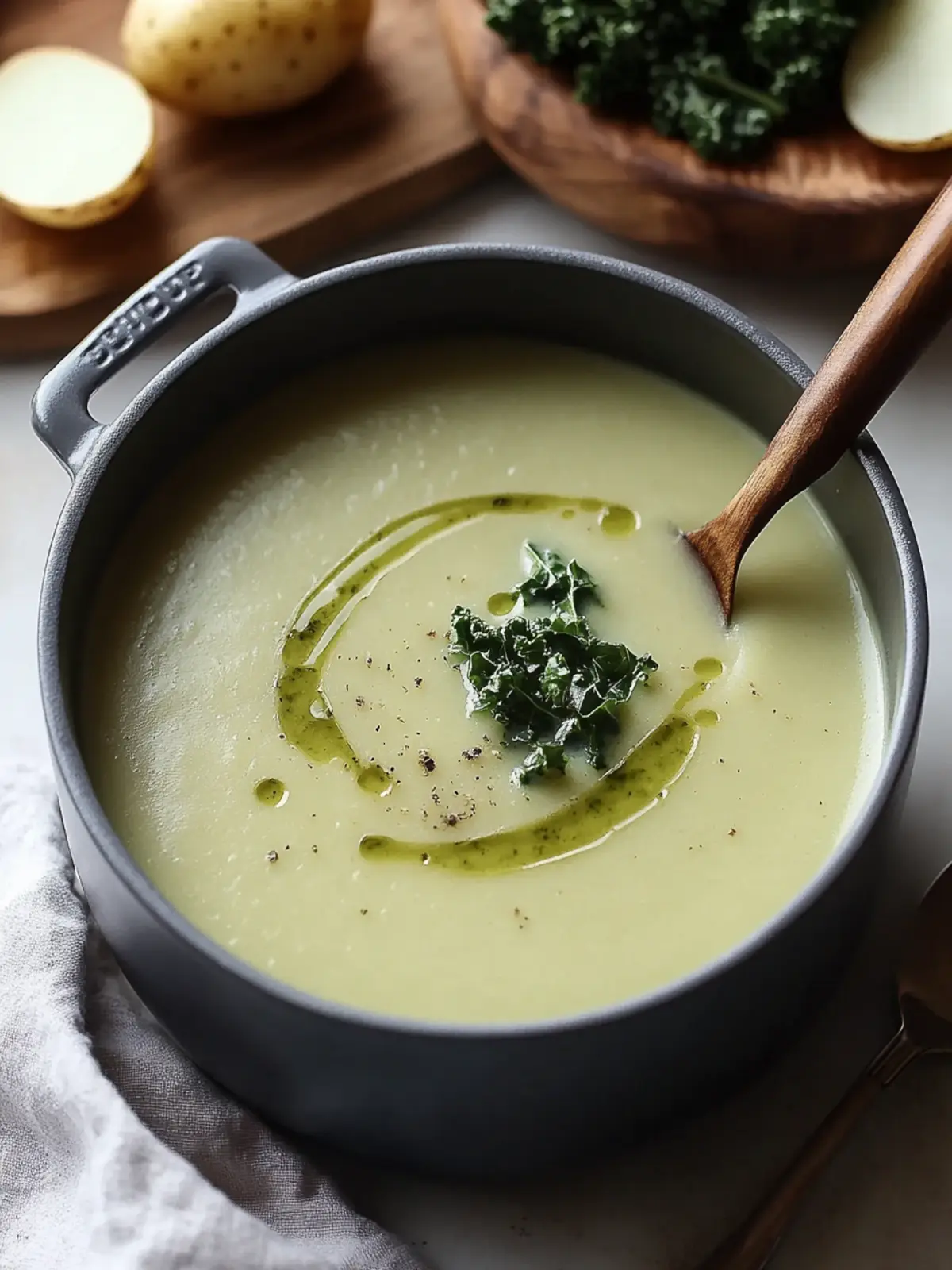 Creamy Potato Kale Soup