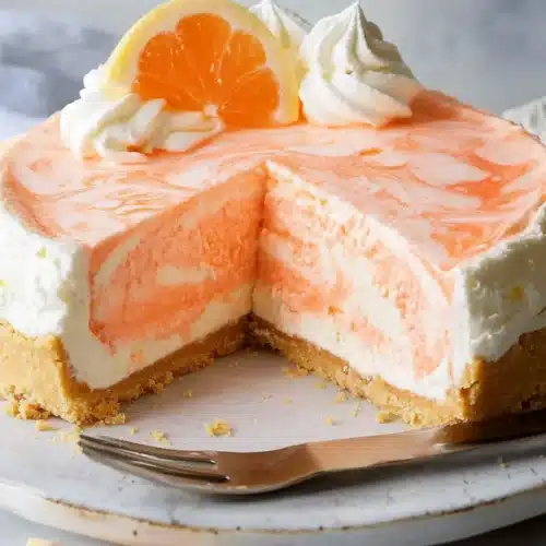 No-Bake Creamsicle Cheesecake