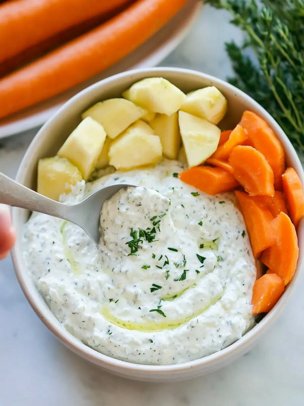 Creamy Cottage Cheese Ranch Dip for Guilt-Free Snacking