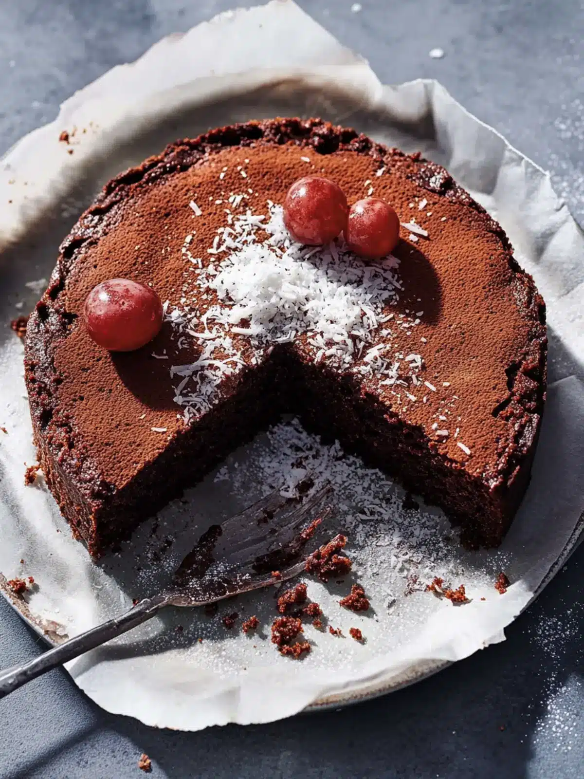 Flourless Chocolate Coconut Cake