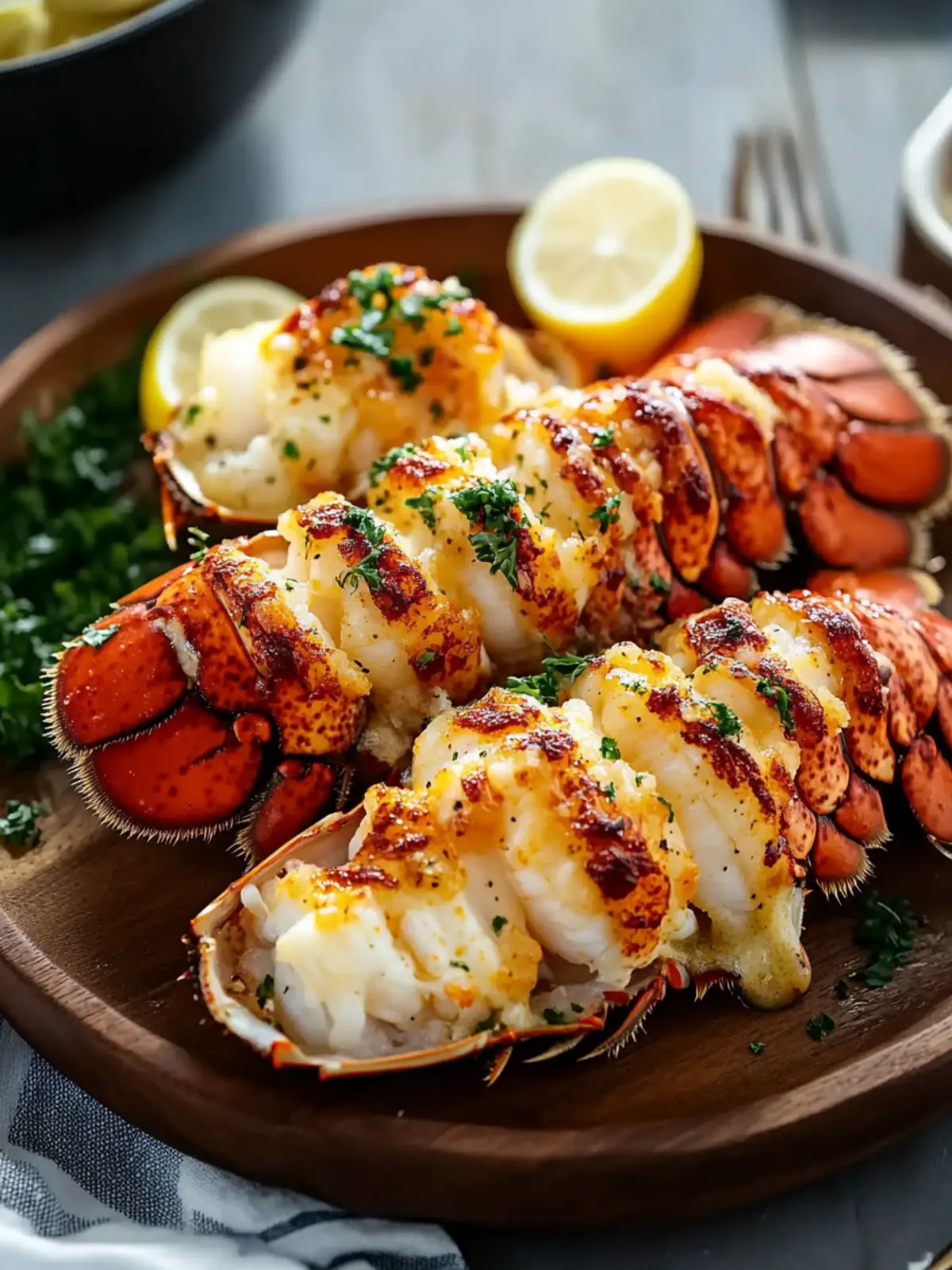 Tender Baked Lobster Tails