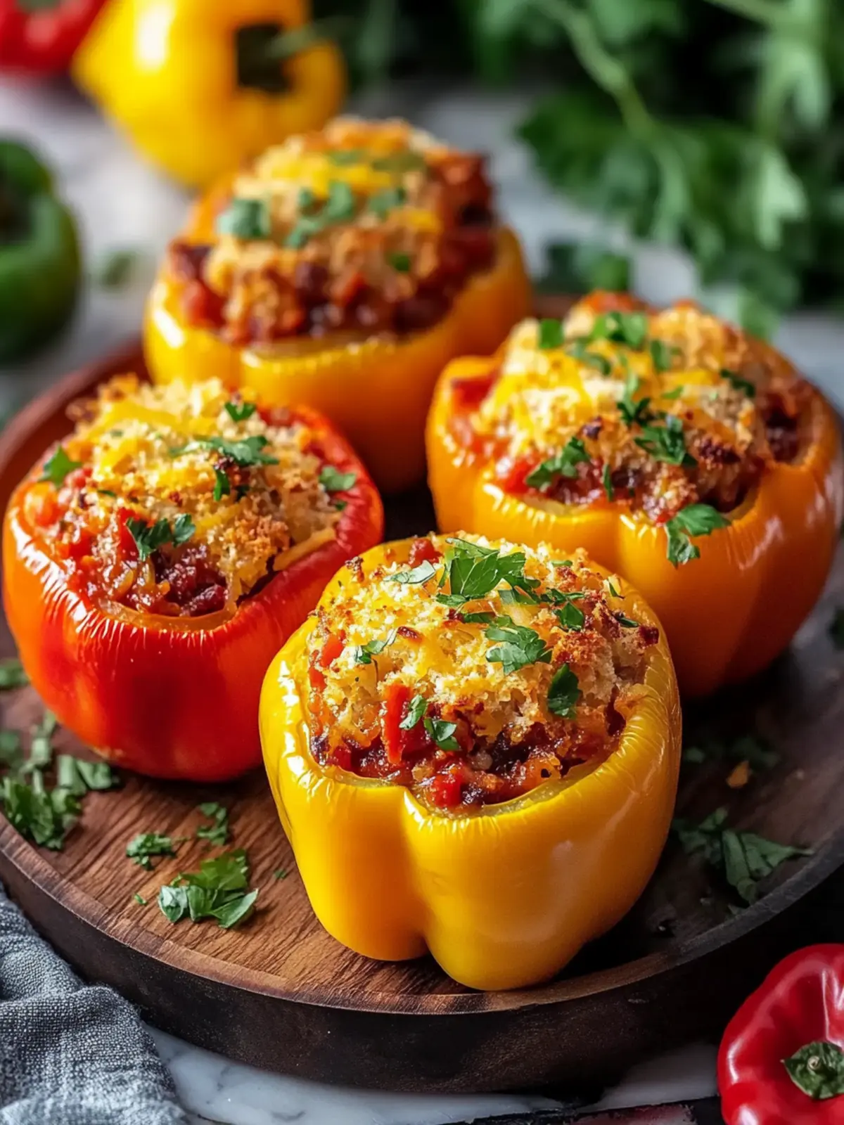 Best BBQ Stuffed Bell Peppers