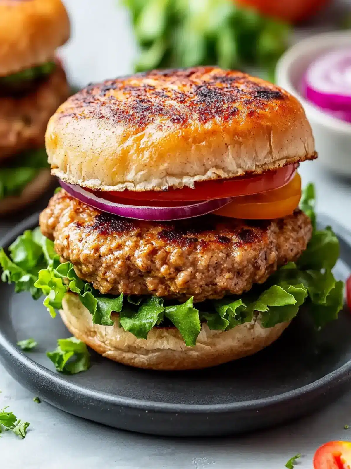 20-Minute Air Fryer Ground Turkey Burgers