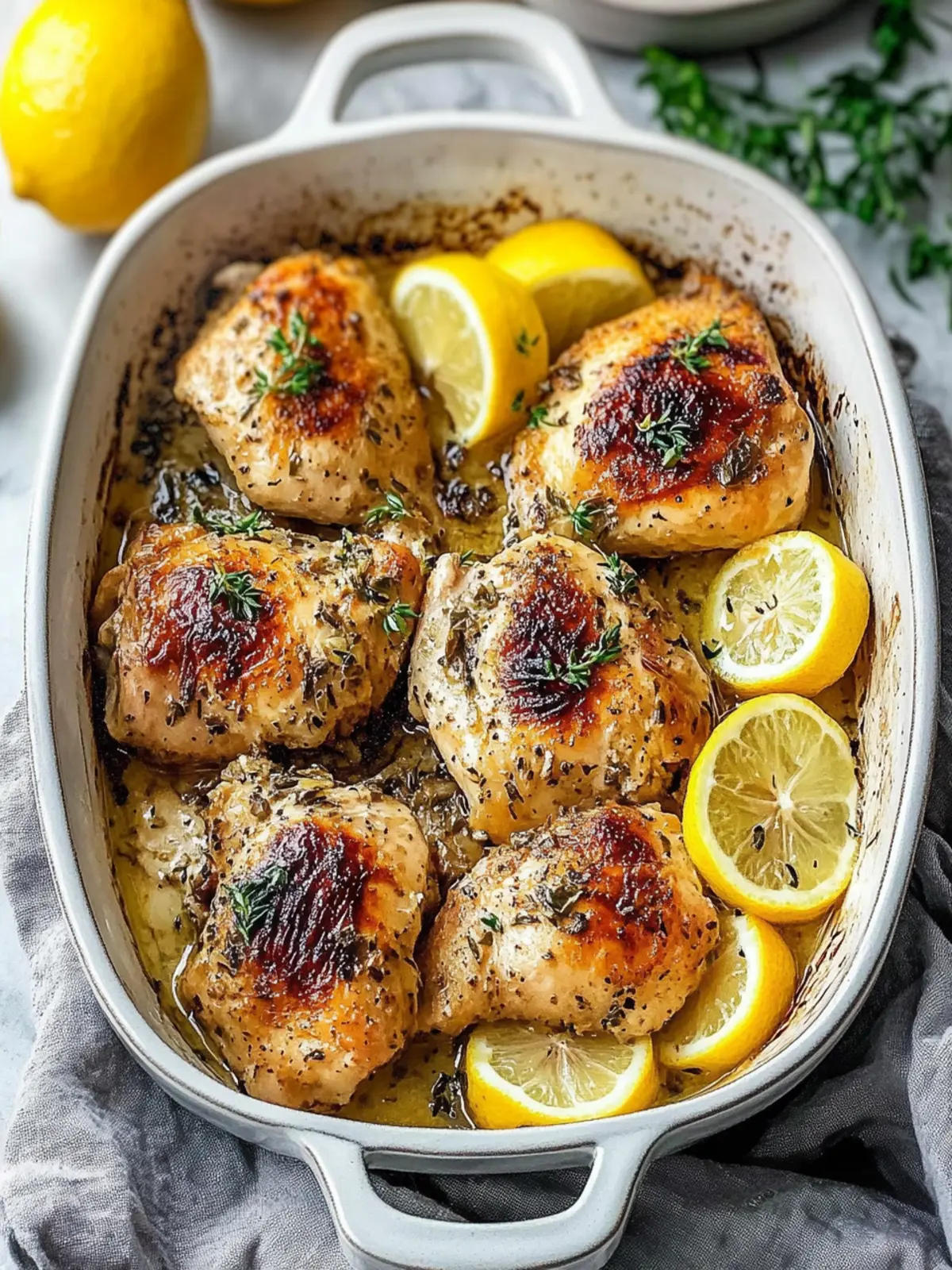 Zesty Greek Lemon Chicken Thighs Perfect for Quick Dinners