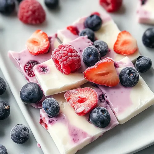 Berry Frozen Yogurt Bark