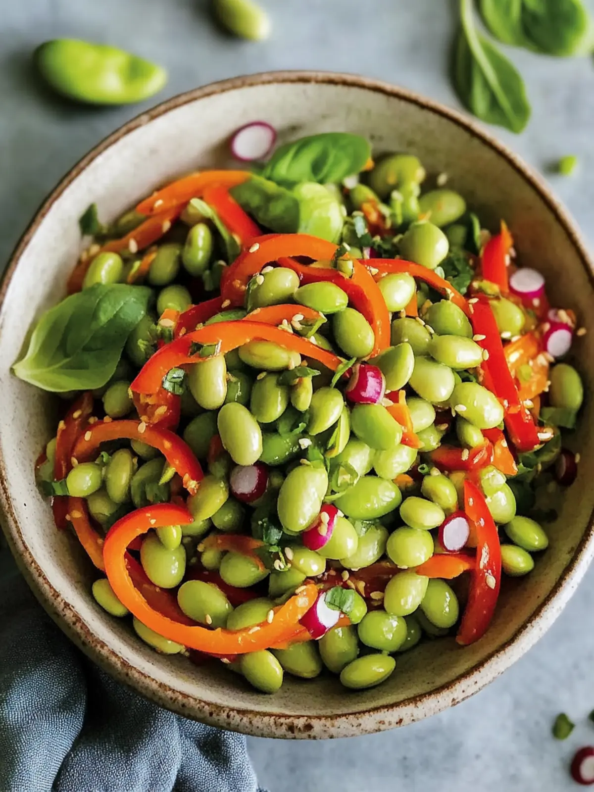 Quick Roasted Edamame Salad