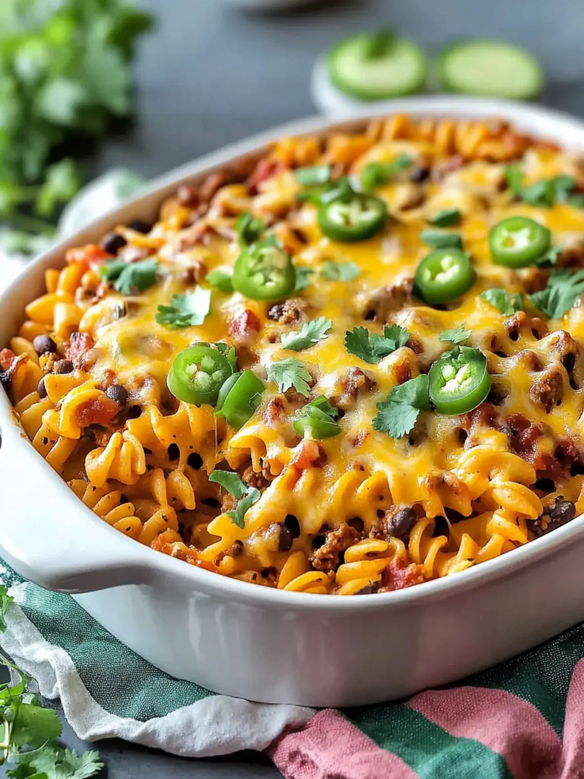 Loaded Taco Pasta Bake