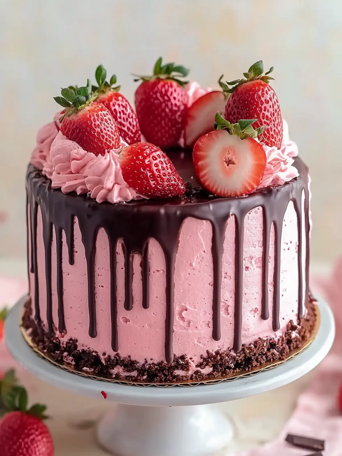 Best Chocolate Covered Strawberry Cake
