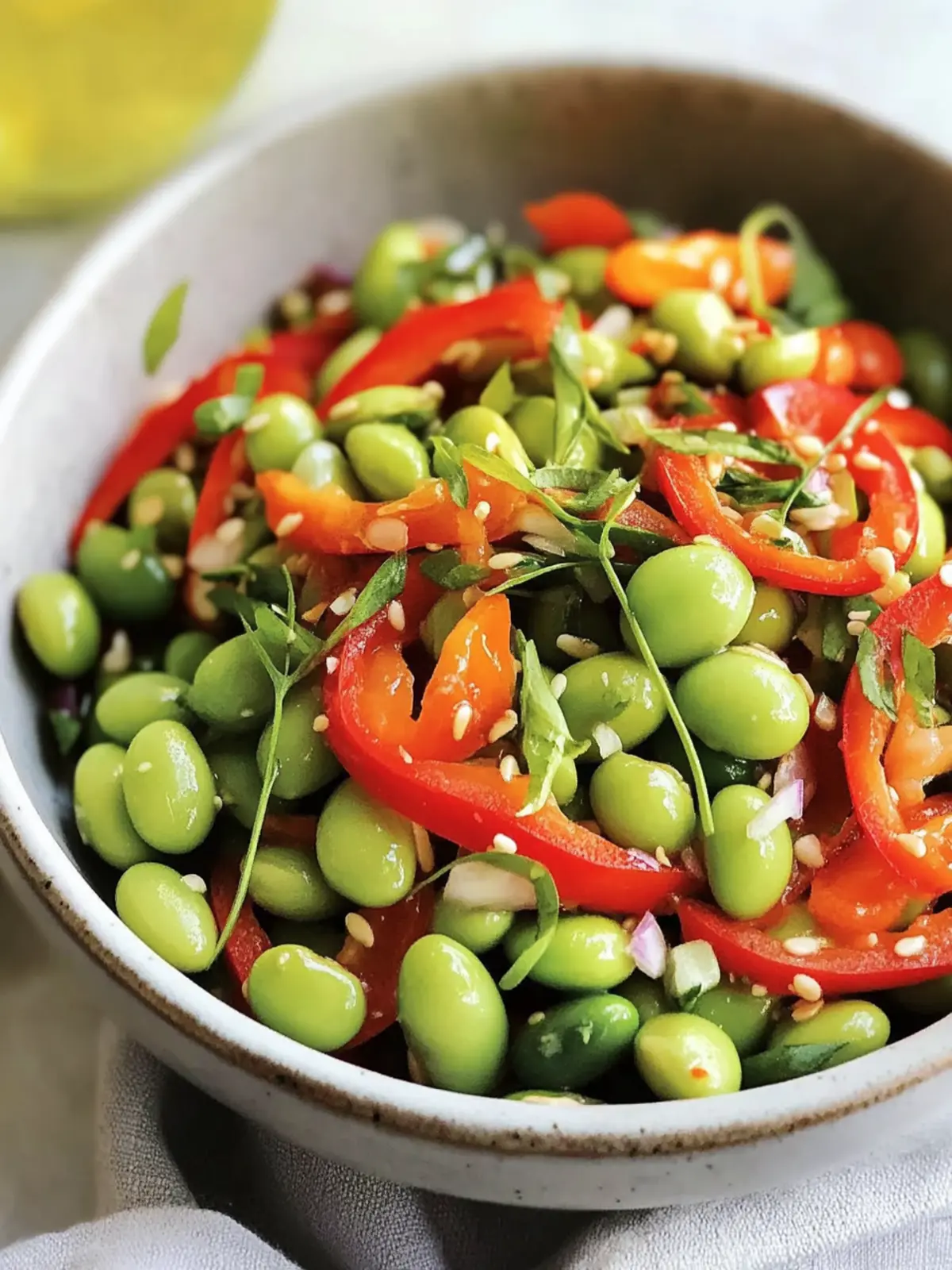 Quick Roasted Edamame Salad