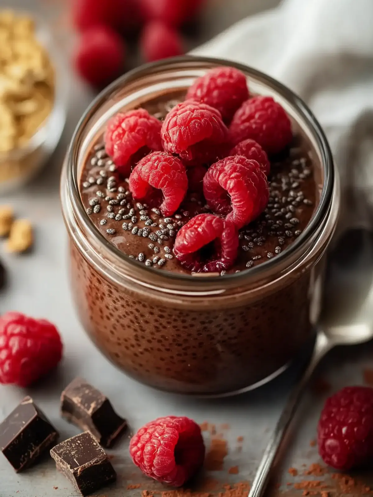 Sweet Chocolate Chia Seed Pudding